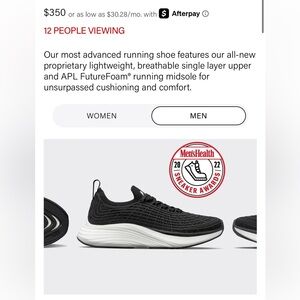 APL Men's Black Techloom Zipline